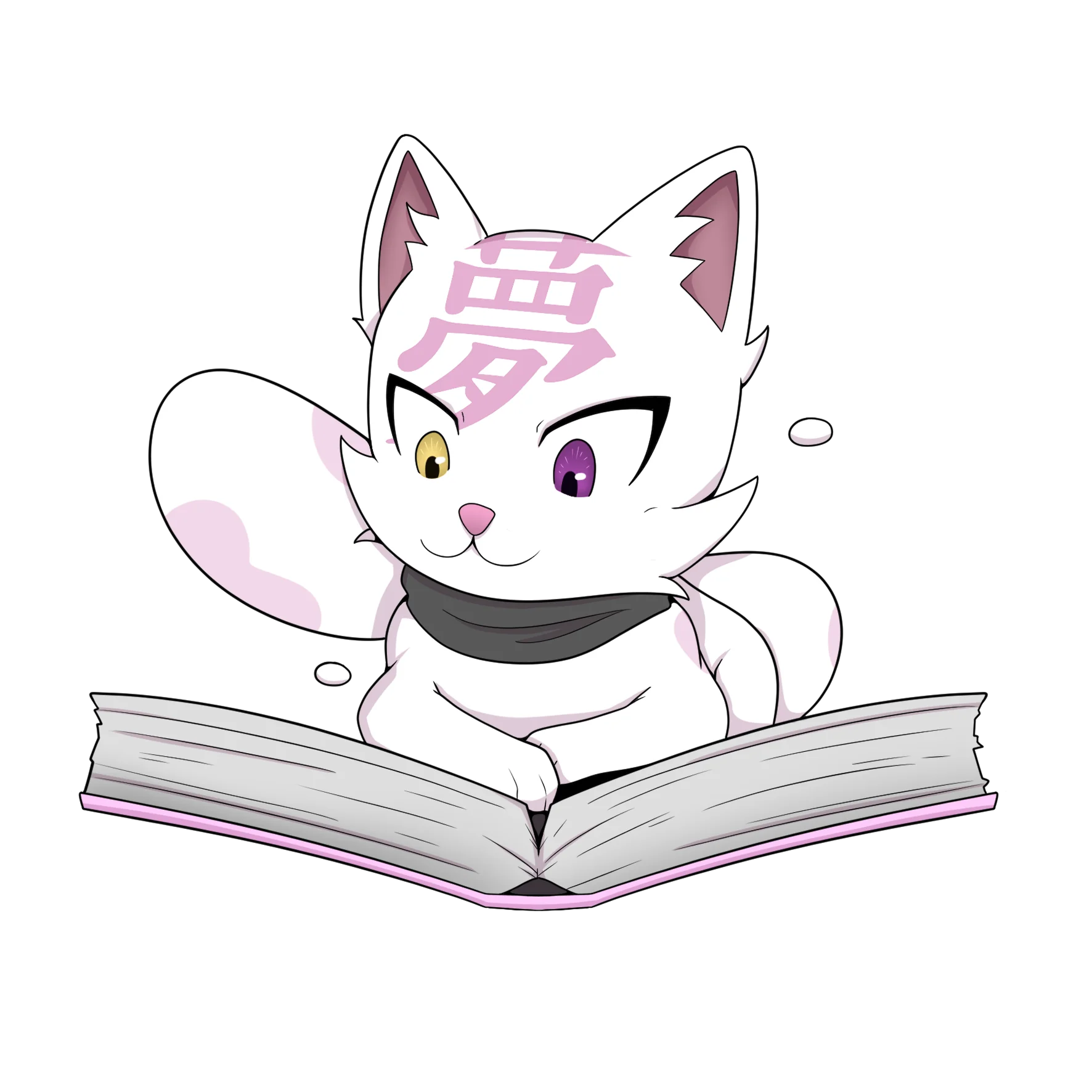 Yumeko leyendo un manga